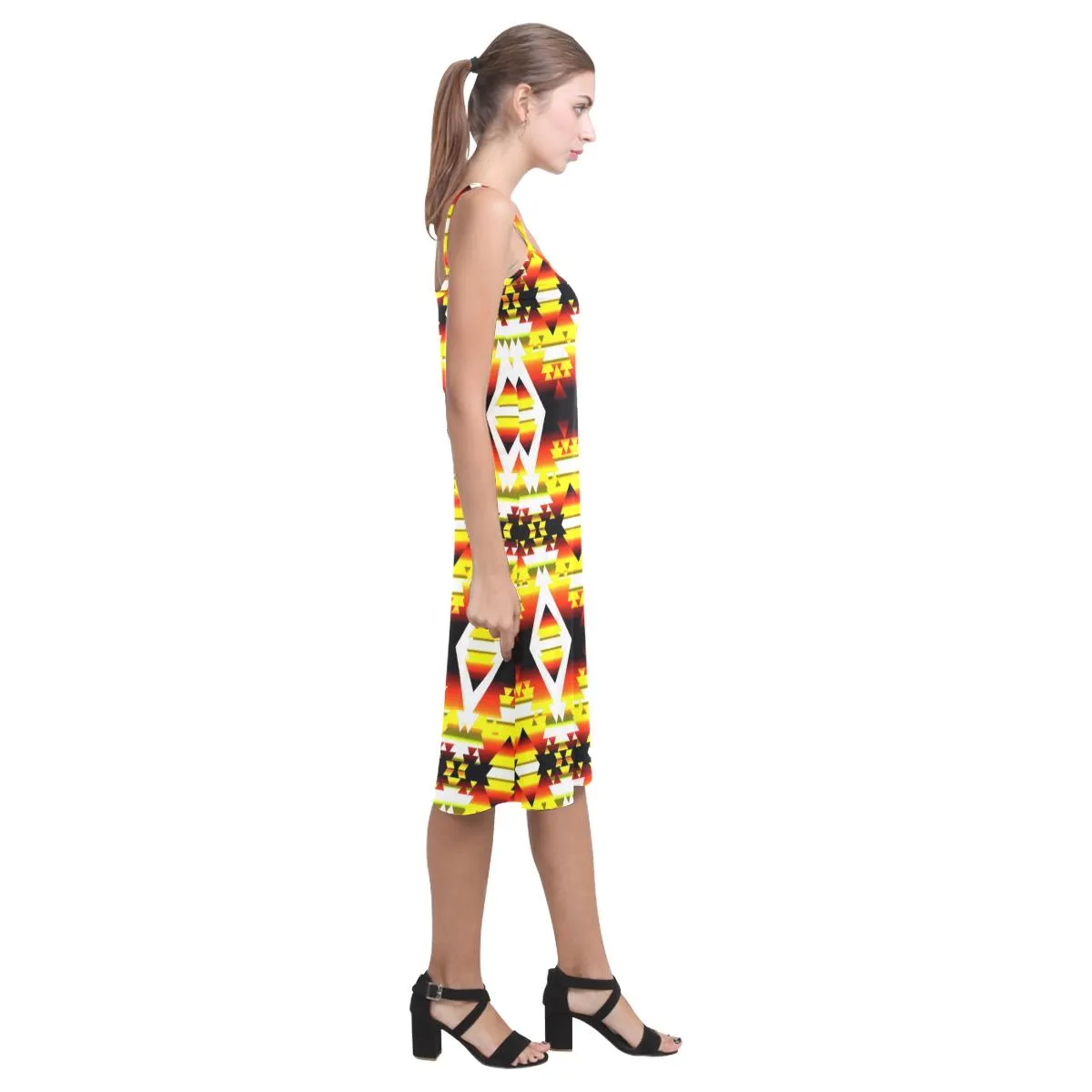 Yellow Winter Camp Alcestis Slip Dress