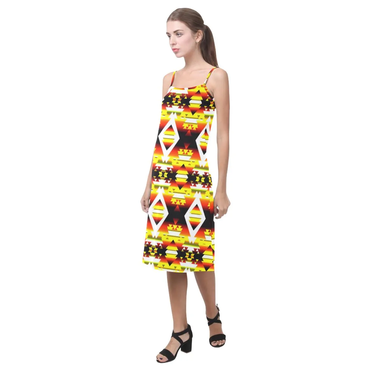 Yellow Winter Camp Alcestis Slip Dress